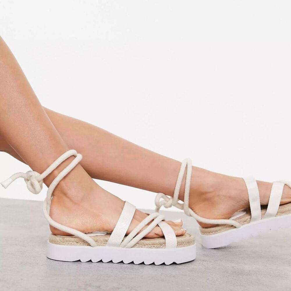 ASOS Chunk Tie Sandals